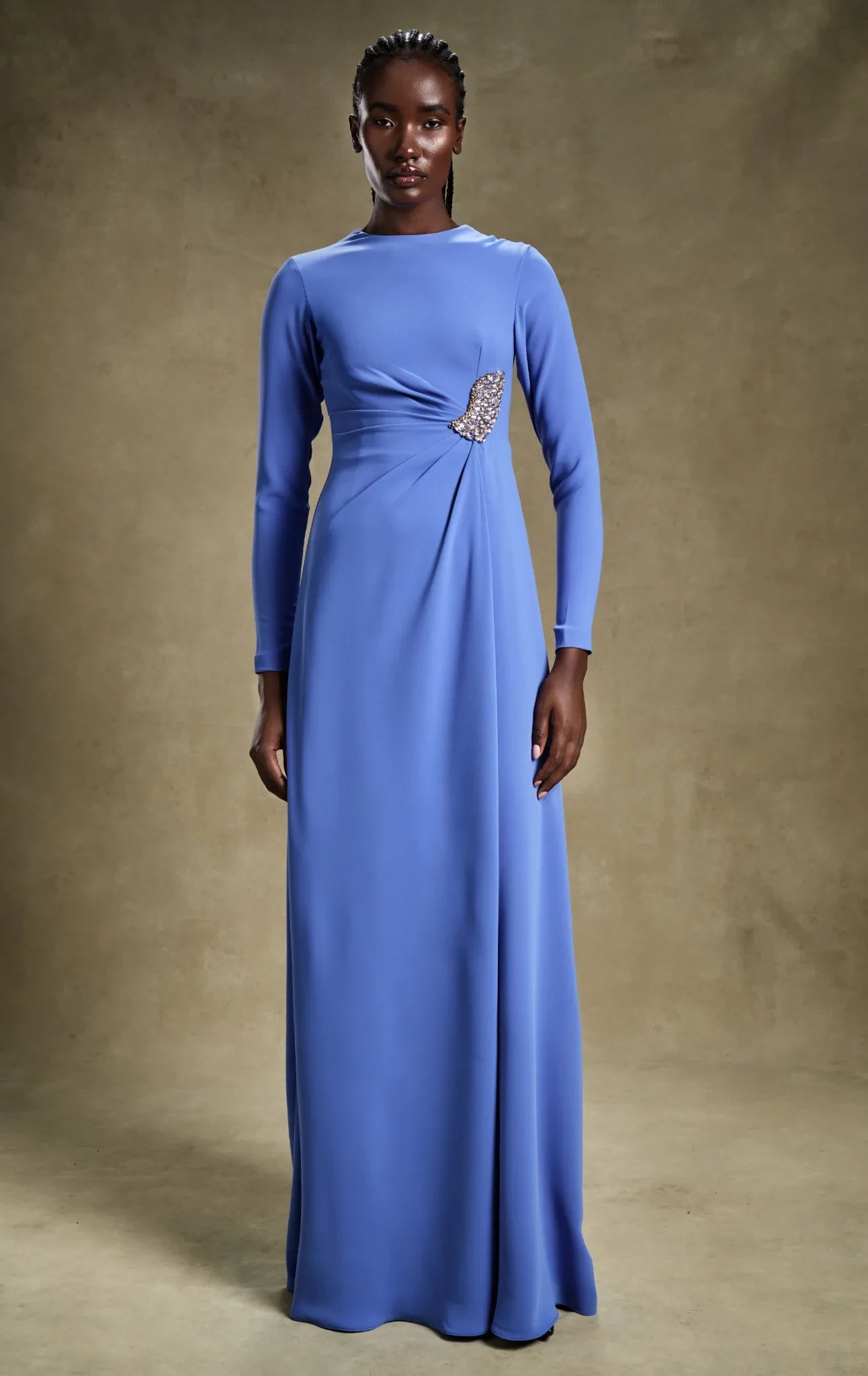 ワンピース Amboise Gathered Flare Dress pearl blue ワンピース