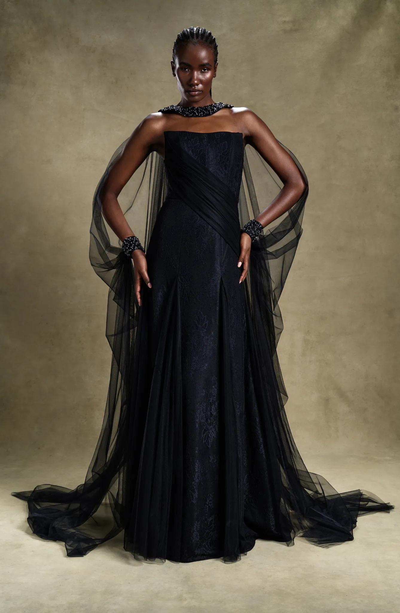 Obsidian Elegance - Luxury Evening Wear Dress | MOOEi Obsidian Elegance - Luxury Evening Wear Dress | MOOEi