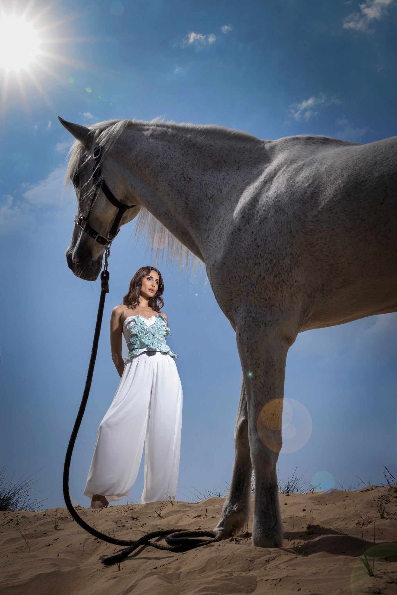 Fashion model wearing luxury design