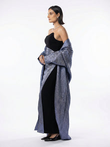 MissOvo Blue Silver Set back by MOOEi — Luxury Evening Wear Dubai