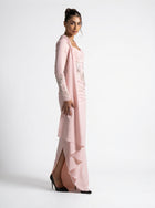 Lady Mooei Pink Sweetheart Embroidered Couture Ball Gown