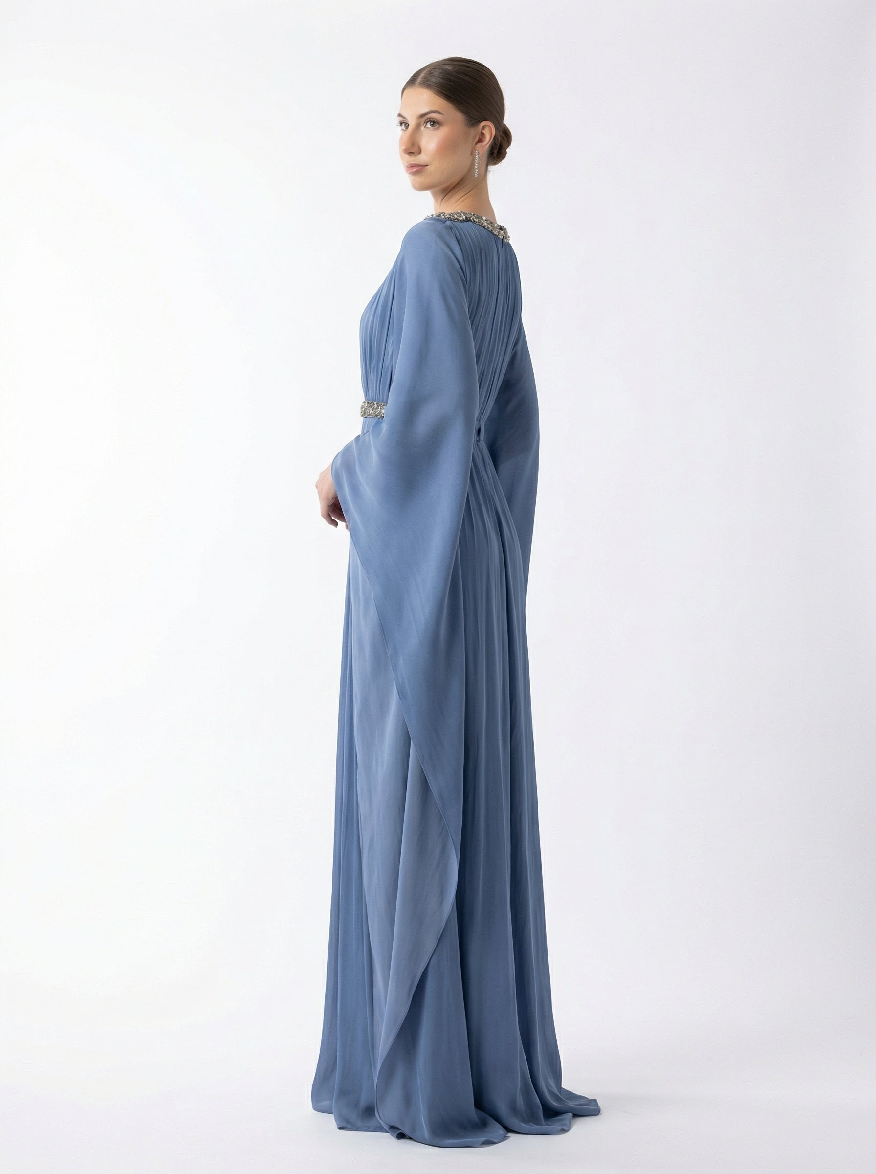 Bloom Dress - L / Muted Blue