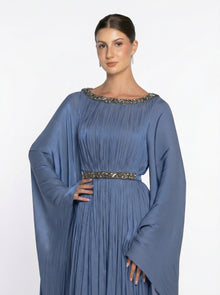 princess polly baby blue dress Bloom Dress - Sophisticated Evening Wear in Blue Chiffon