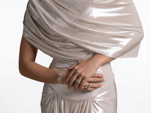 Amalia Silver Set close up by MOOEi — Luxury Evening Wear Dubai
