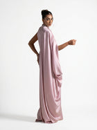 Aaliyah Pink Quartz Crystal Gown detail by MOOEi — Luxury Evening Wear Dubai