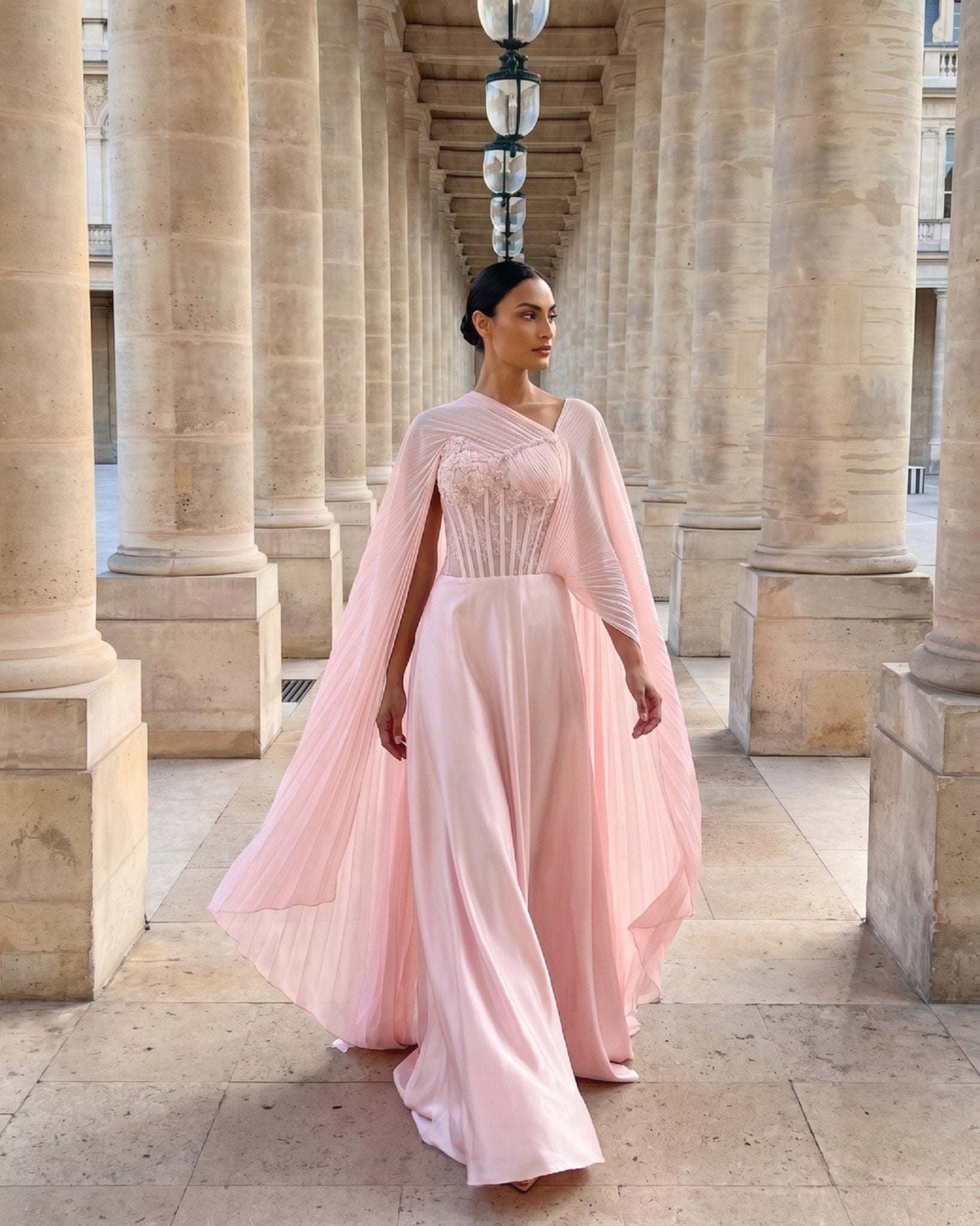 Fashion model wearing luxury design