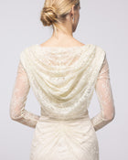 Heirloom Buttercream Floral Lace Cowl Gown, close up detail | Helen of Troy SS27 | Maison MOOEi