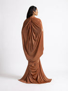 Moon Tangerine Kaftan Wide Sleeve Gown Set