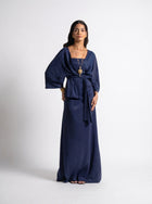 Palatino Blue Wrap Jacket Dress Set