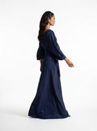Palatino Blue Wrap Jacket Dress Set