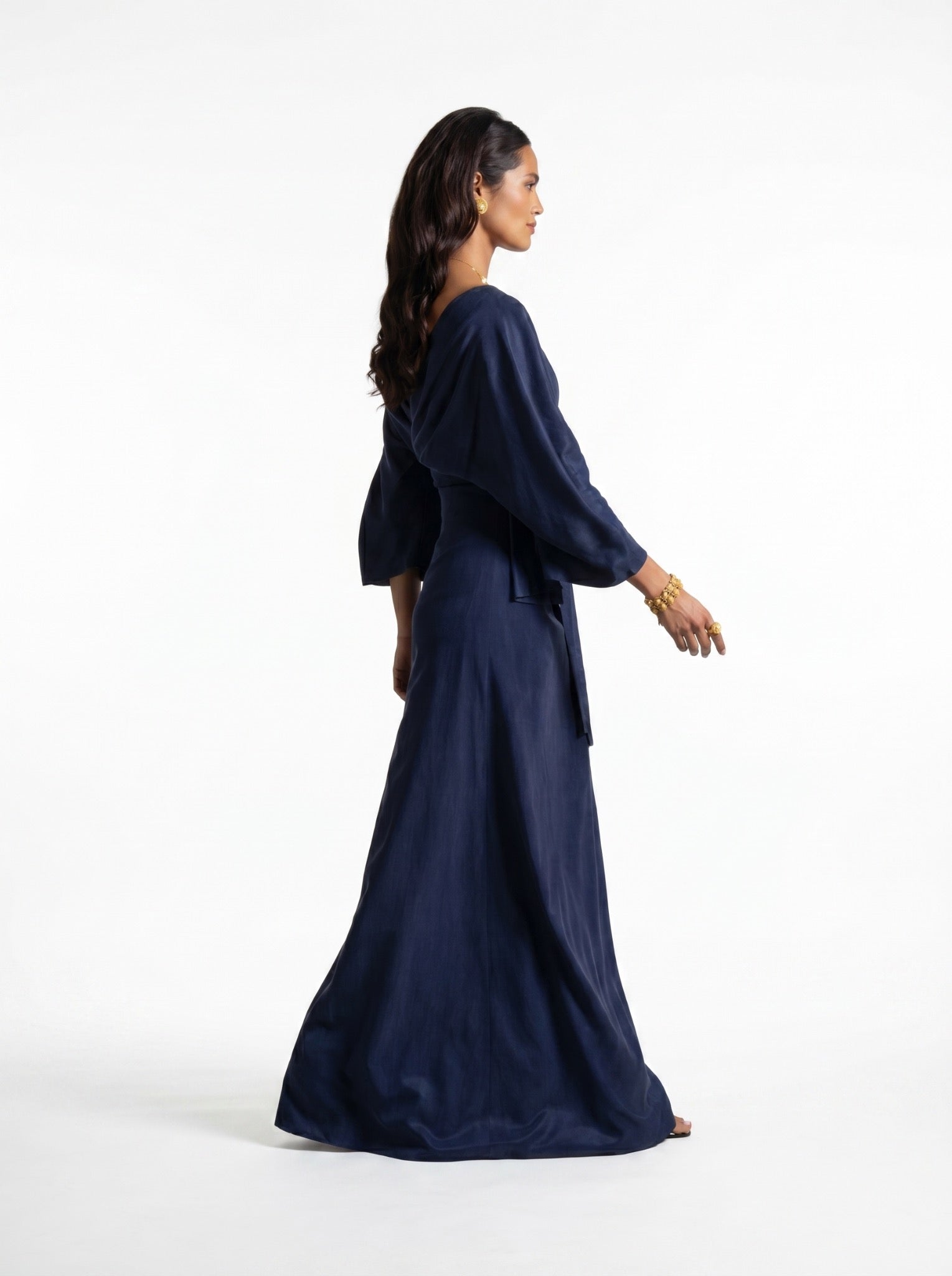 Palatino Blue Wrap Jacket Dress Set