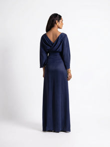 Palatino Blue Wrap Jacket Dress Set