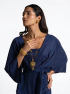 Palatino Blue Wrap Jacket Dress Set